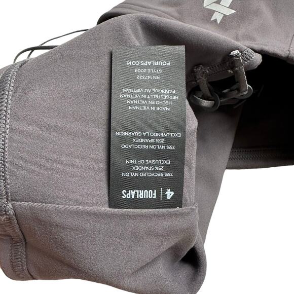 FOURLAPS Poise Longline Bra Graphite Gray Women's Size Large NWT Run Low Impact - Picture 7 of 8